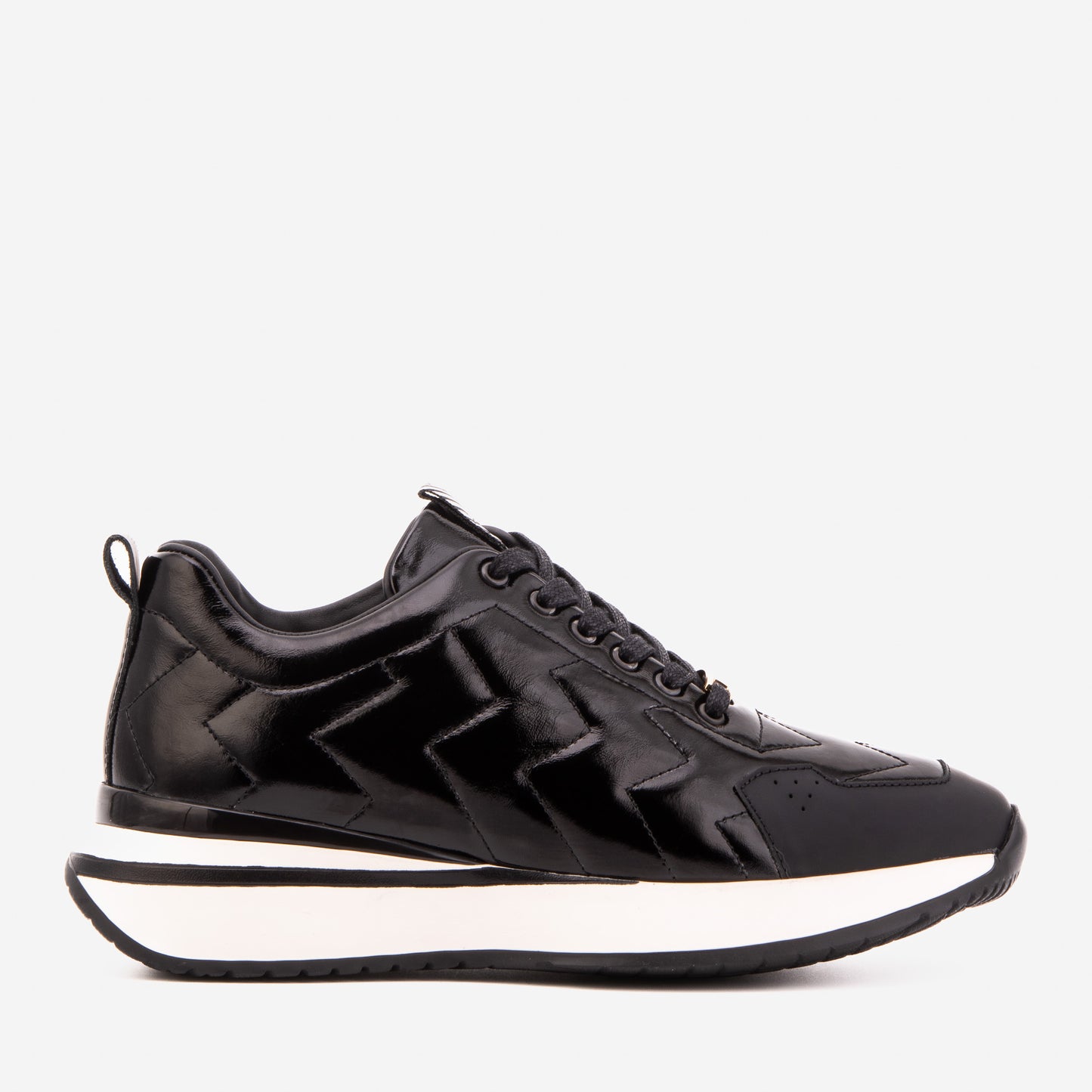 The Veneto Black Leather Men Sneaker