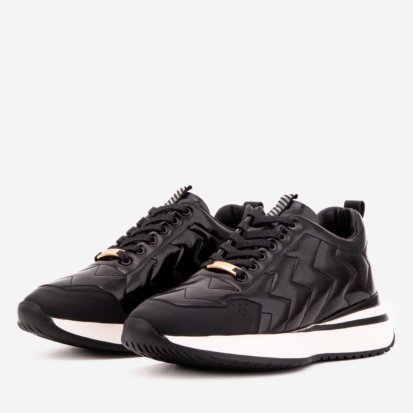 The Veneto Black Leather Men Sneaker