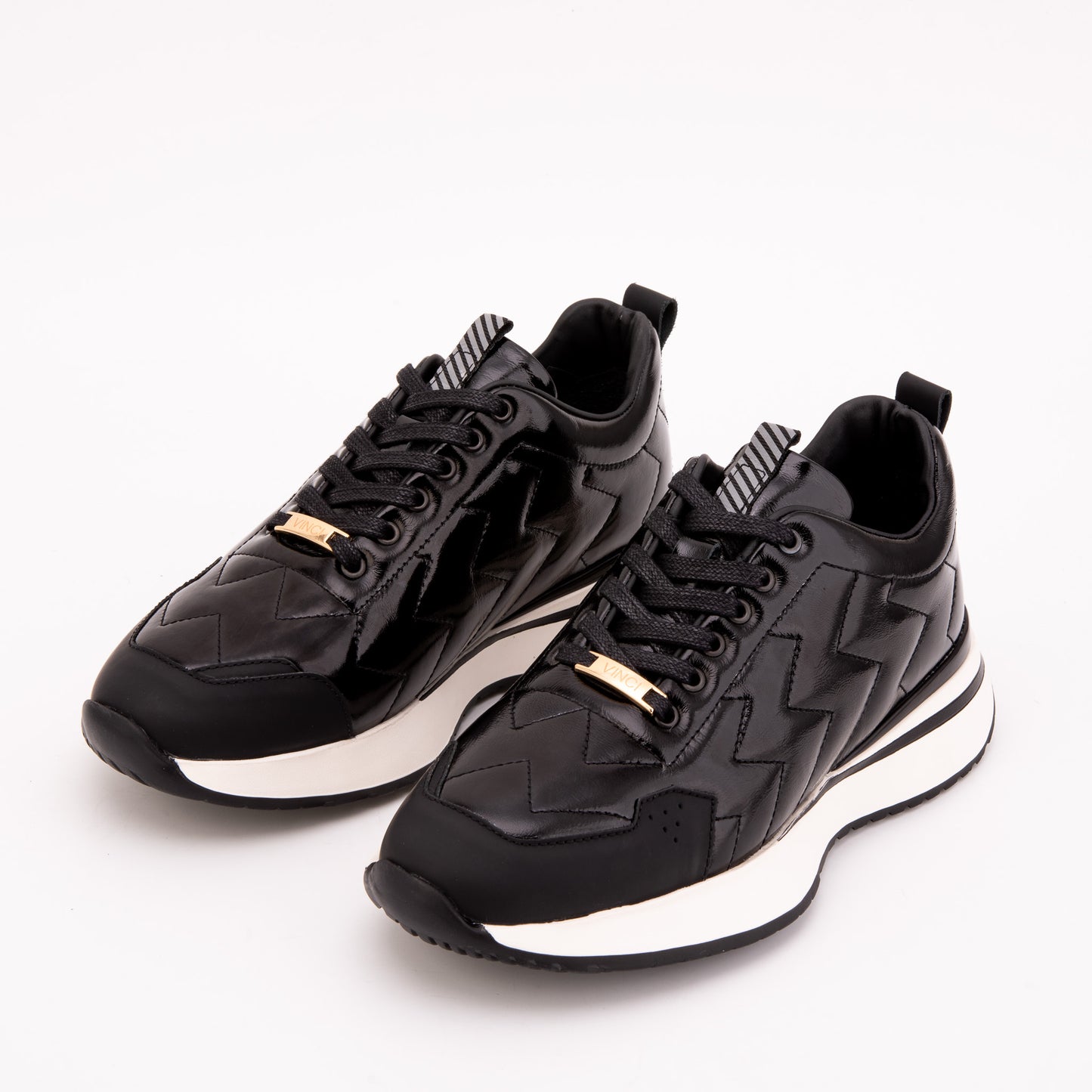 The Veneto Black Leather Men Sneaker