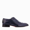 The Varenne Oxford para Hombre en Cuero de Pitón Azul Marino