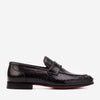 The Aurelio Black Python & Baby Buffalo Leather Penny Loafer