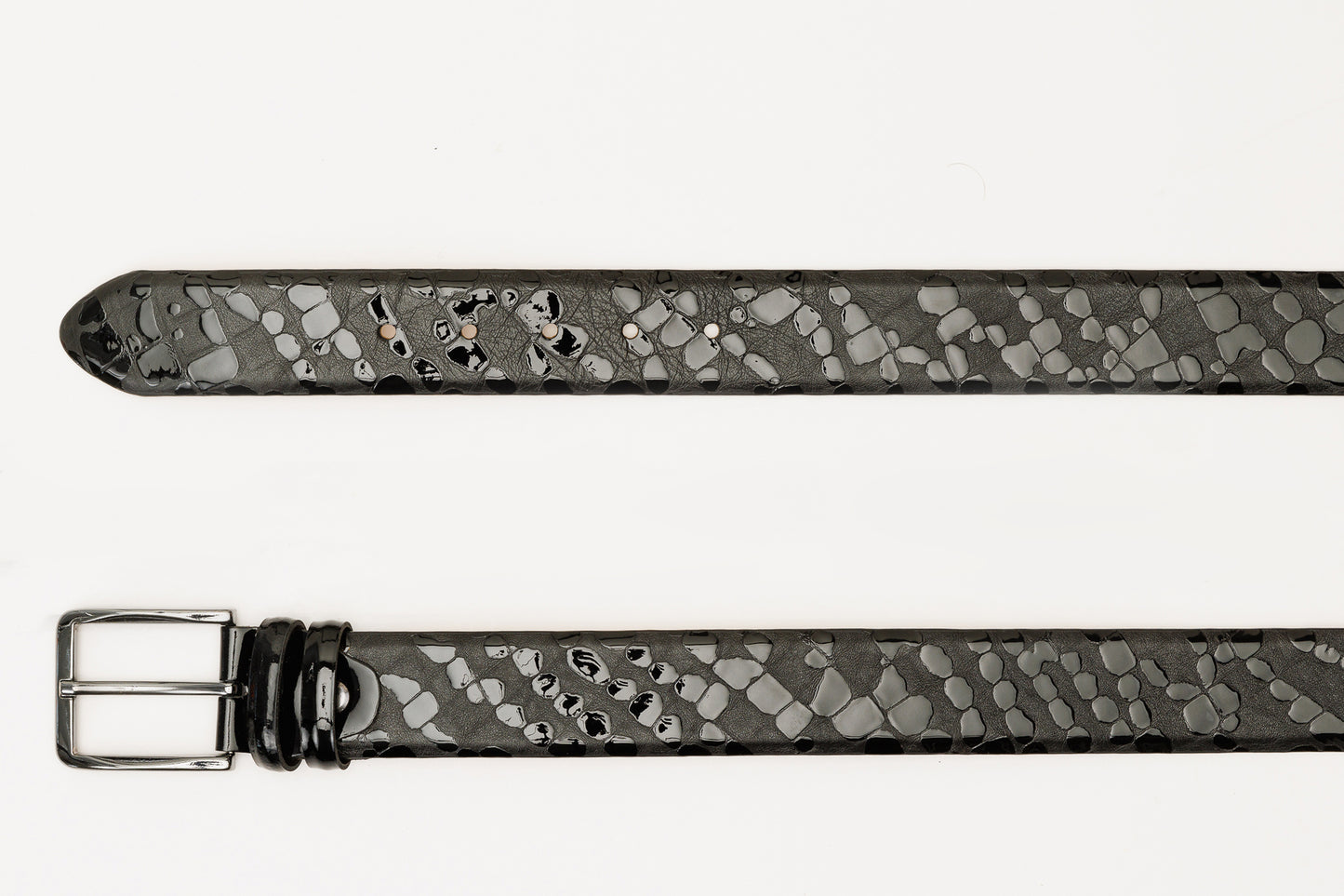 The Arnold Black Leather Belt