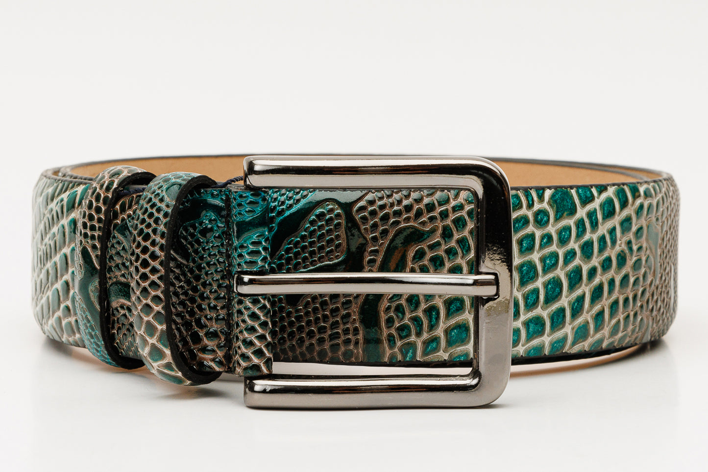 The Milano Green Leather Belt Limited Edition