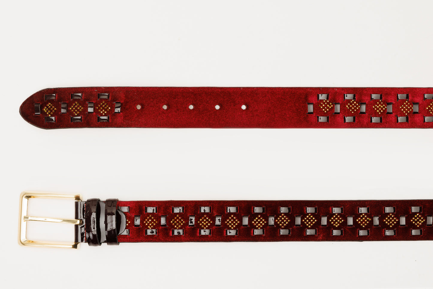 The Vicino Burgundy Leather Belt