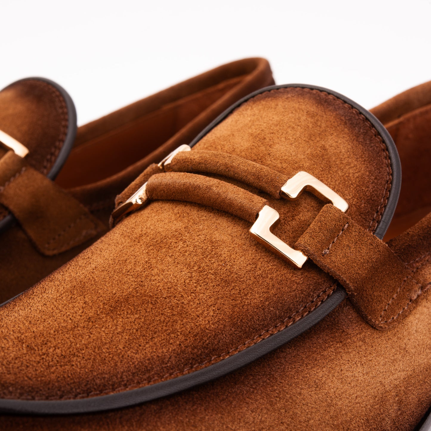 The Brooks Brown Suede Bit Loafer Men Shoe