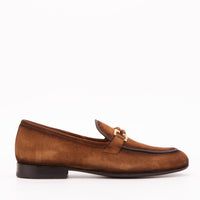 The Brooks Brown Suede Bit Loafer Men Shoe