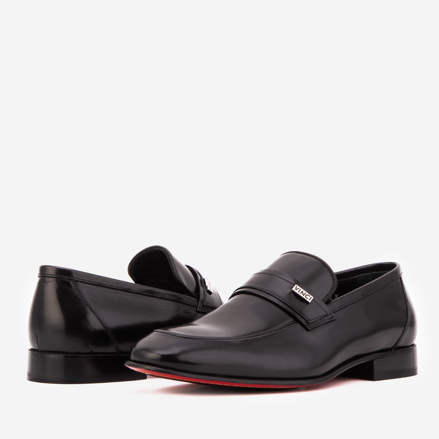 The Ashford Black Baby Buffalo Leather Loafer Men Shoe