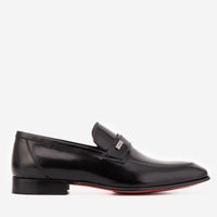 The Ashford Black Baby Buffalo Leather Loafer Men Shoe