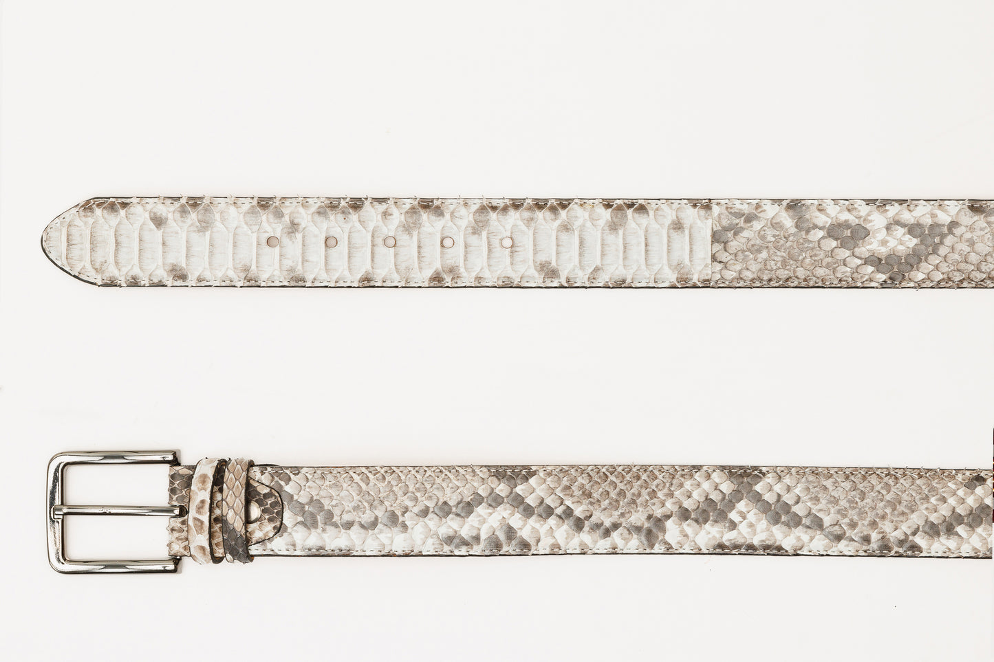 The Boss Natural python Sneak  Leather Leather Belt