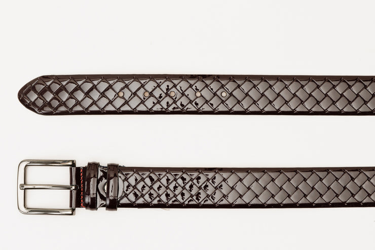 The Rico Burgundy Color Calfskin Belt