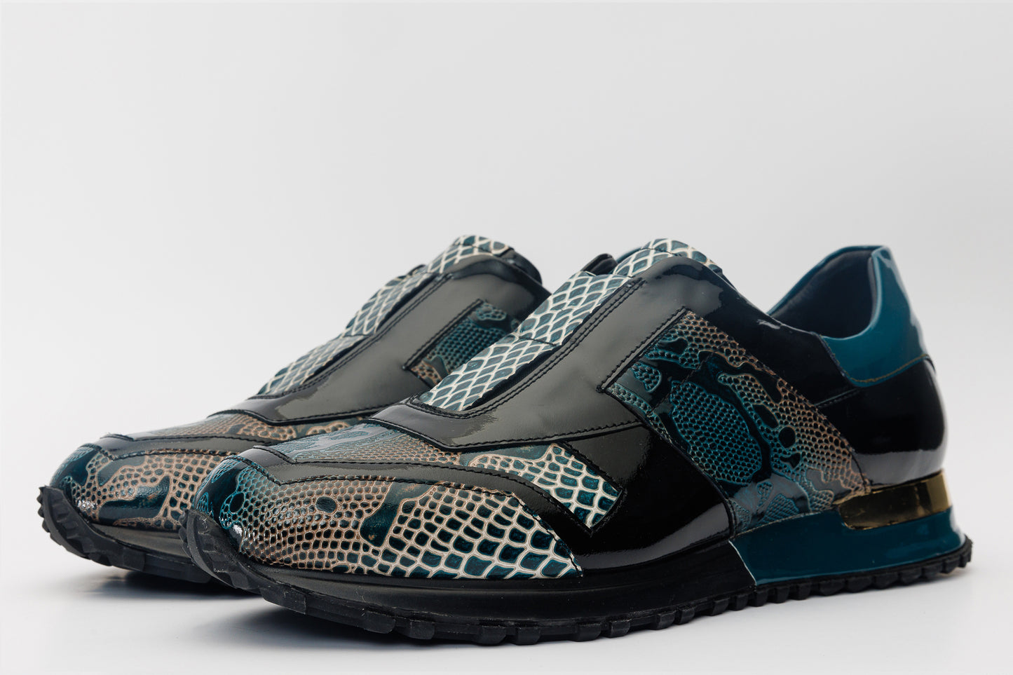 Zapatillas de deporte de cuero verde Milano Snk para hombre