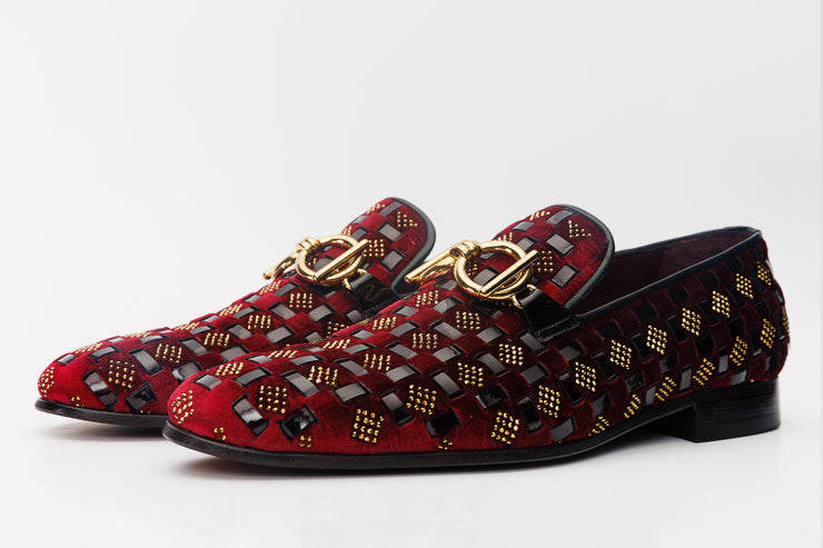 VICINO (11621-1 BURGUNDY SUED/PATENT )