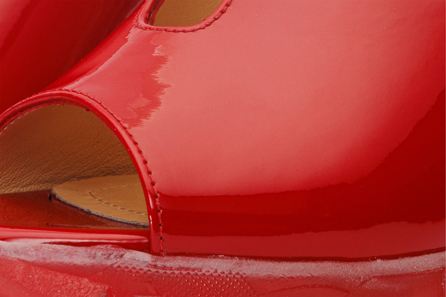 The Caratal Red Patent Leather Women Sandal