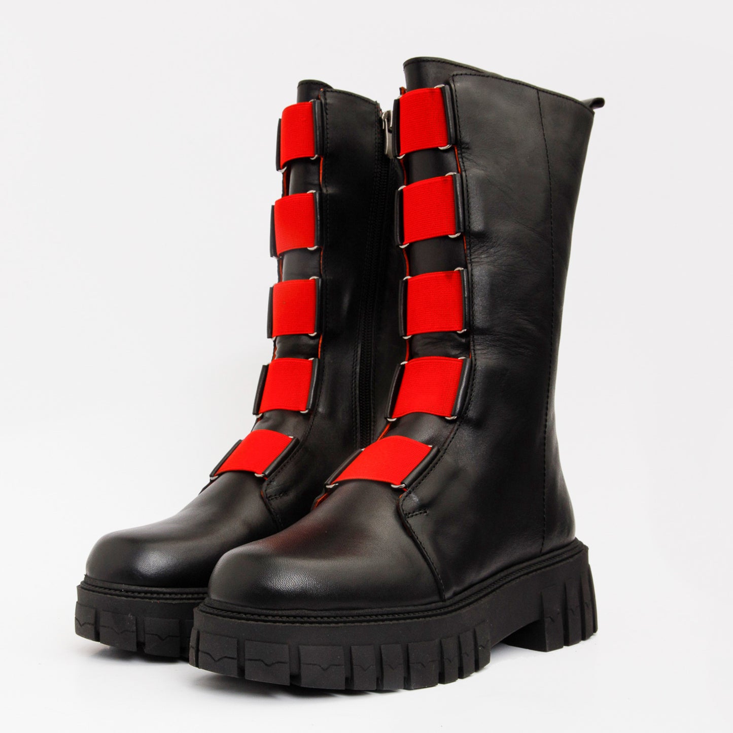 The Mardin Black Leather Women Boot