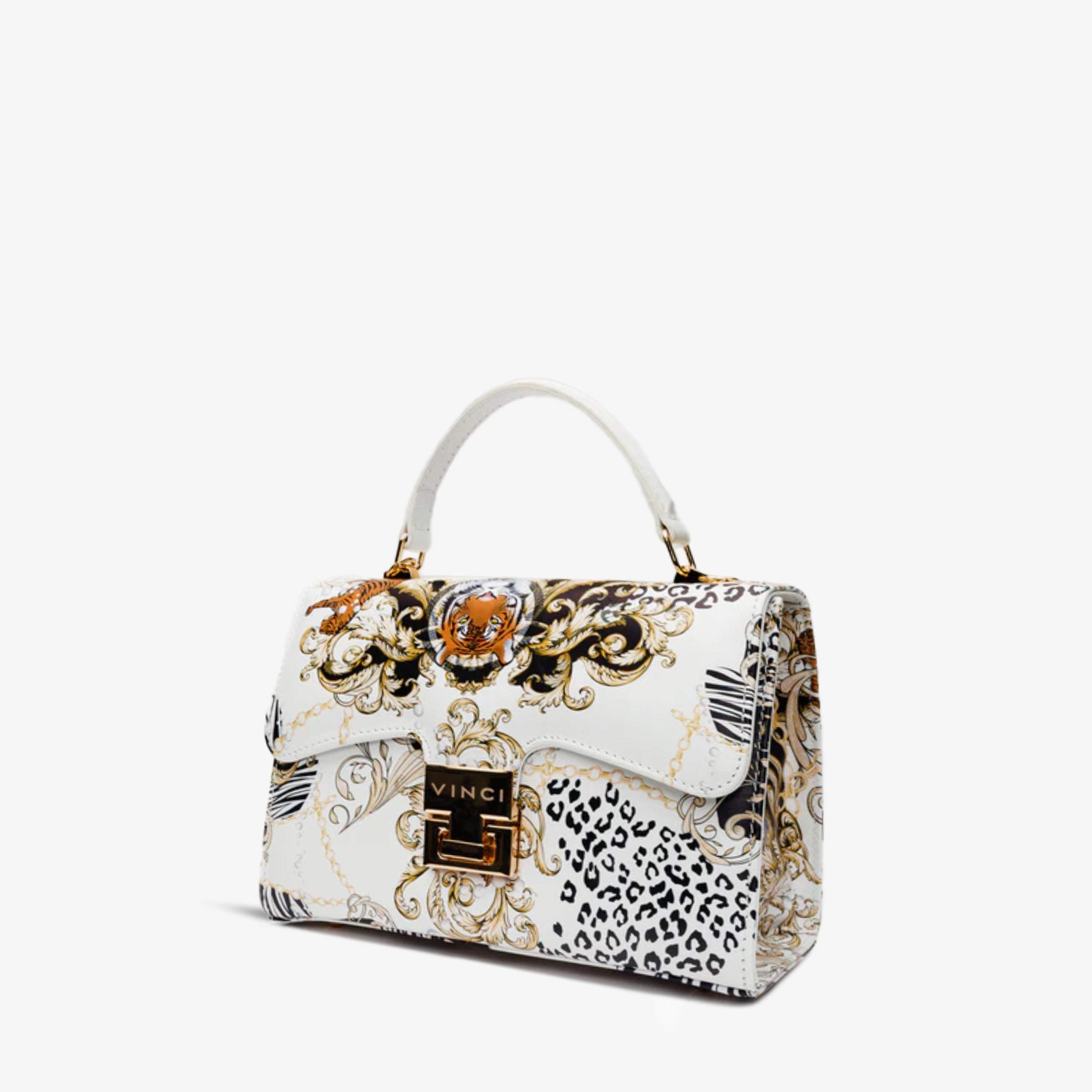 The Perugia White Leather Handbag