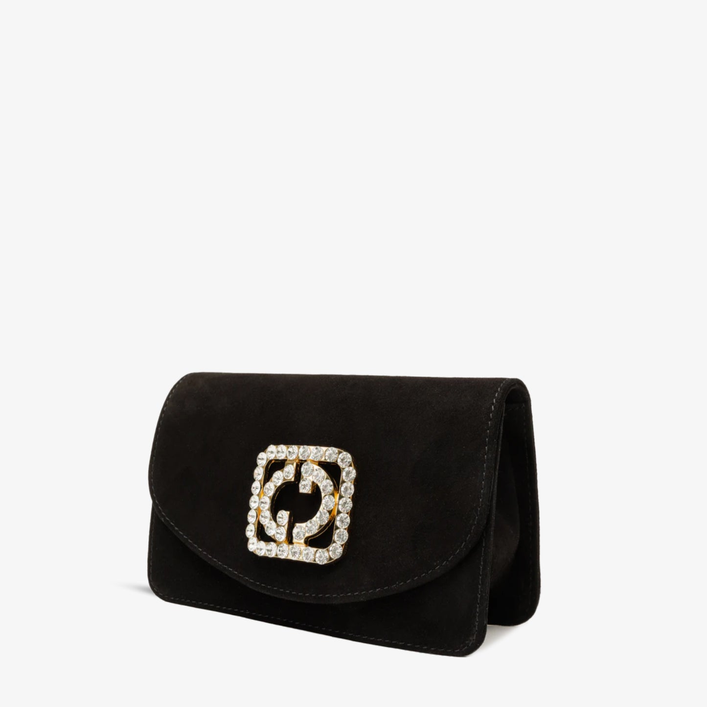 El bolso de mano de piel de ante negra de California