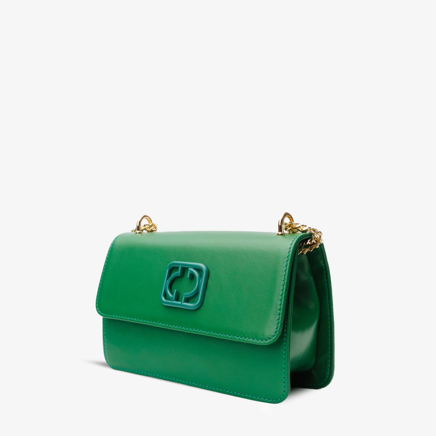 El bolso de mano de piel verde Maneadero