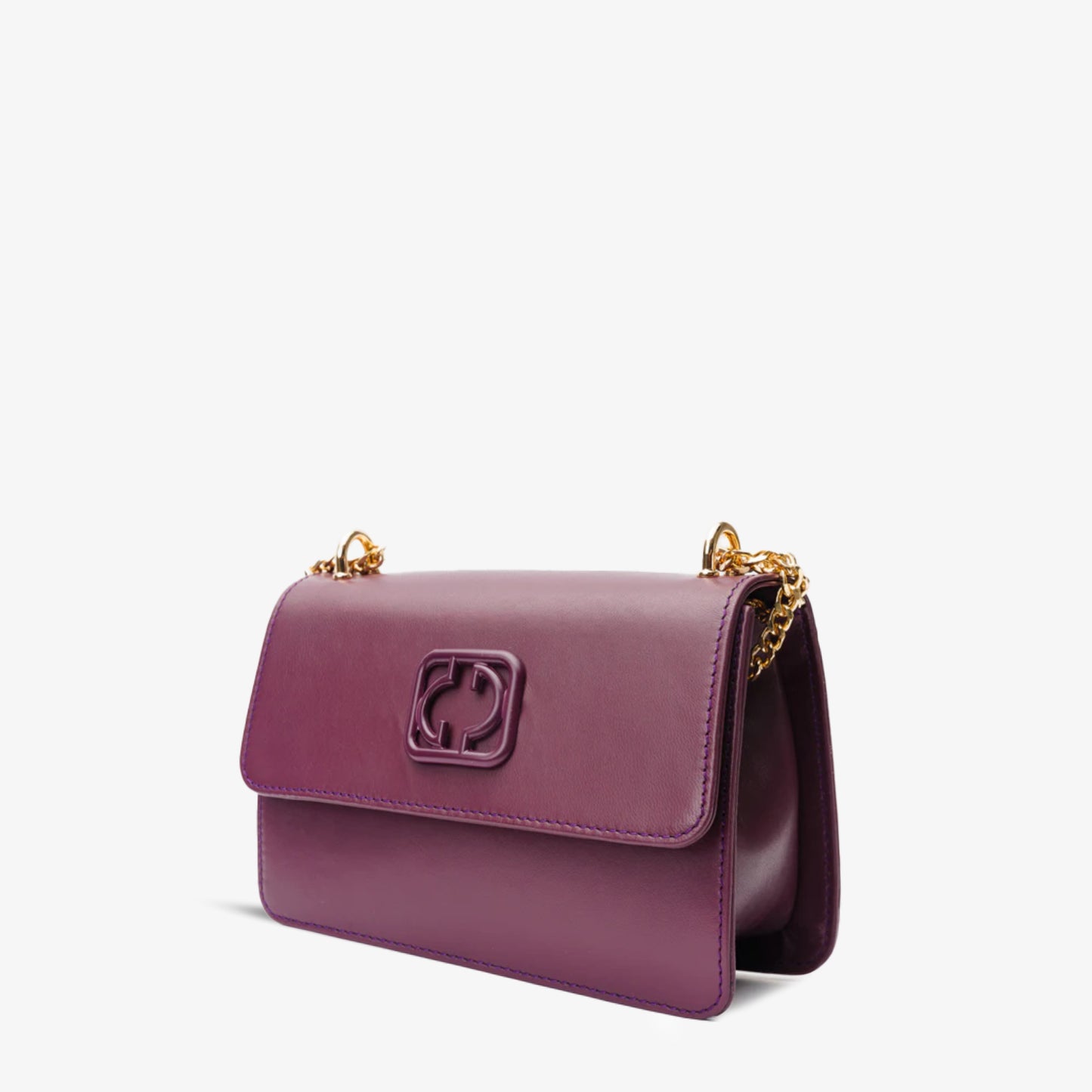 El bolso de mano de piel color morado Maneadero