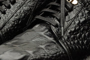 The Bomba Black Crocodile Leather Sneaker