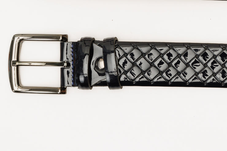 The Rico Navy Color Calfskin Belt