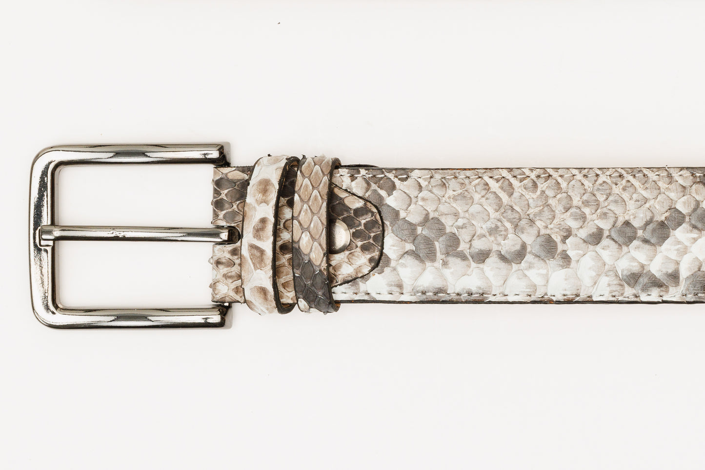 The Boss Natural python Sneak  Leather Leather Belt