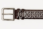 The Rico Burgundy Color Calfskin Belt