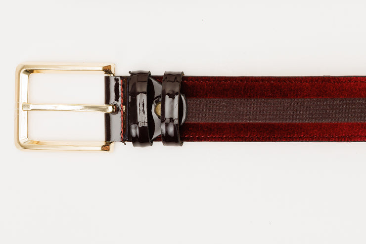 The Pontalto Burgundy Leather Belt