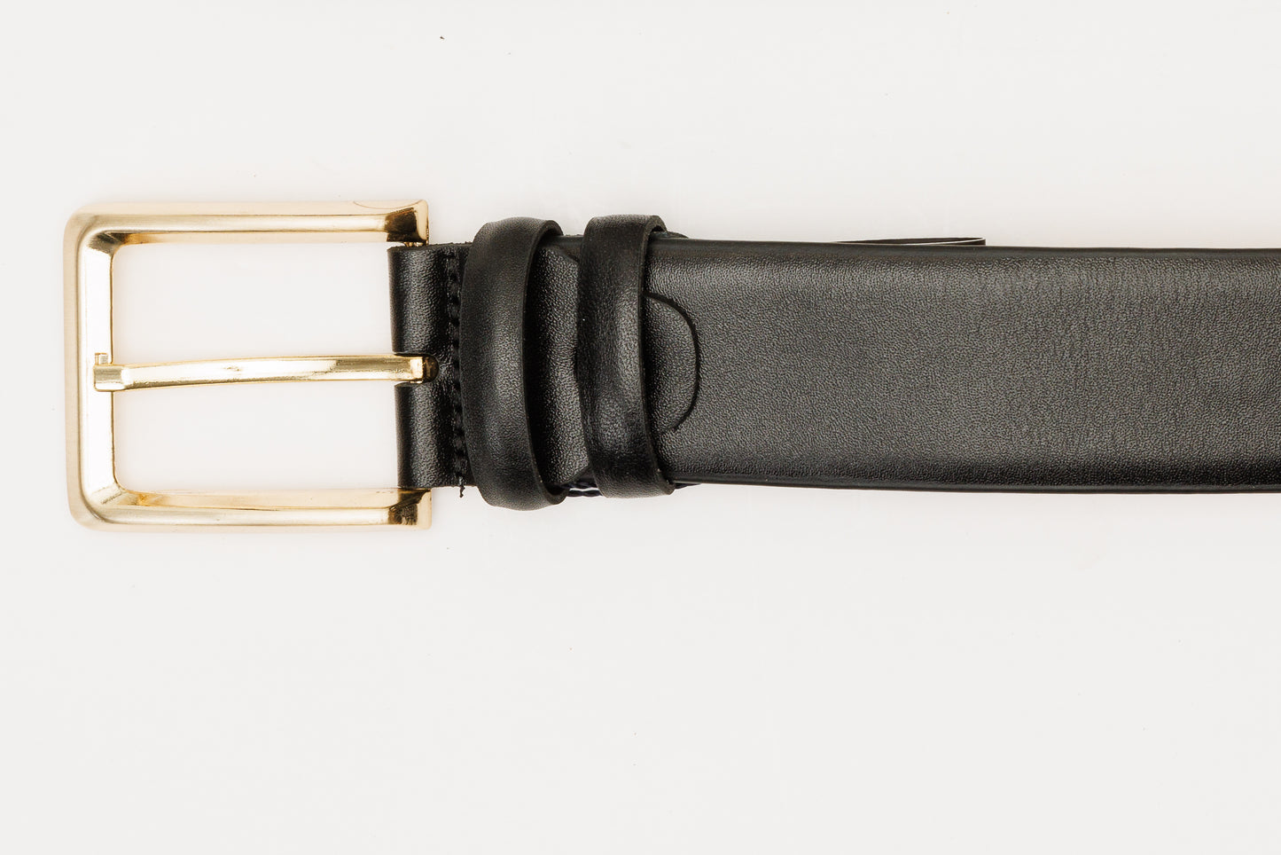 The Infanta Black Spike Leather Belt