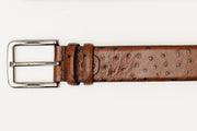 The Dallas Brown Calfskin Belt