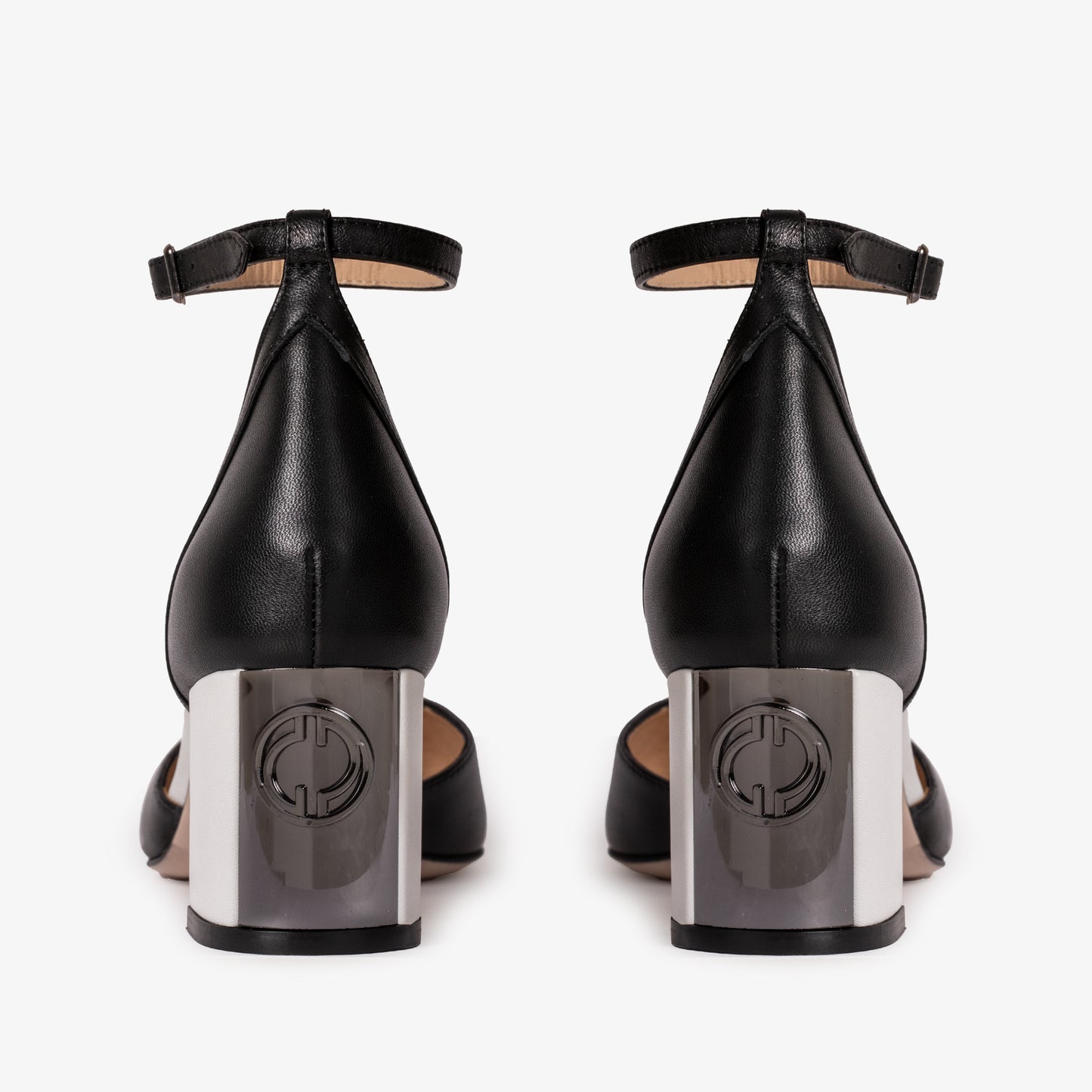 Sandalia de piel negra Noella para mujer