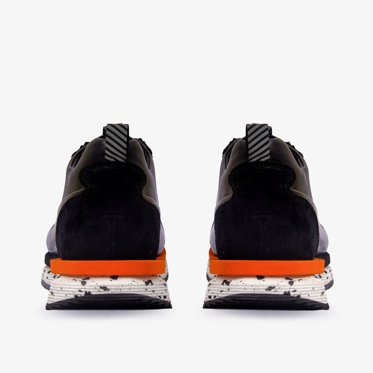 The Milford  Black  Leather Sneaker