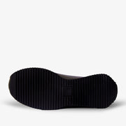 The Milford  Black  Leather Sneaker