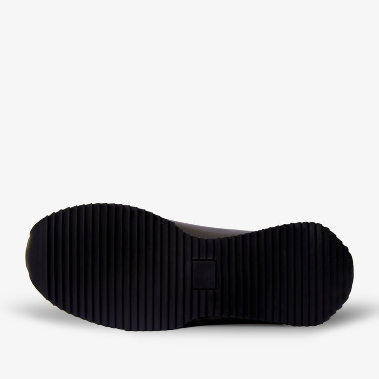 The Milford  Black  Leather Sneaker