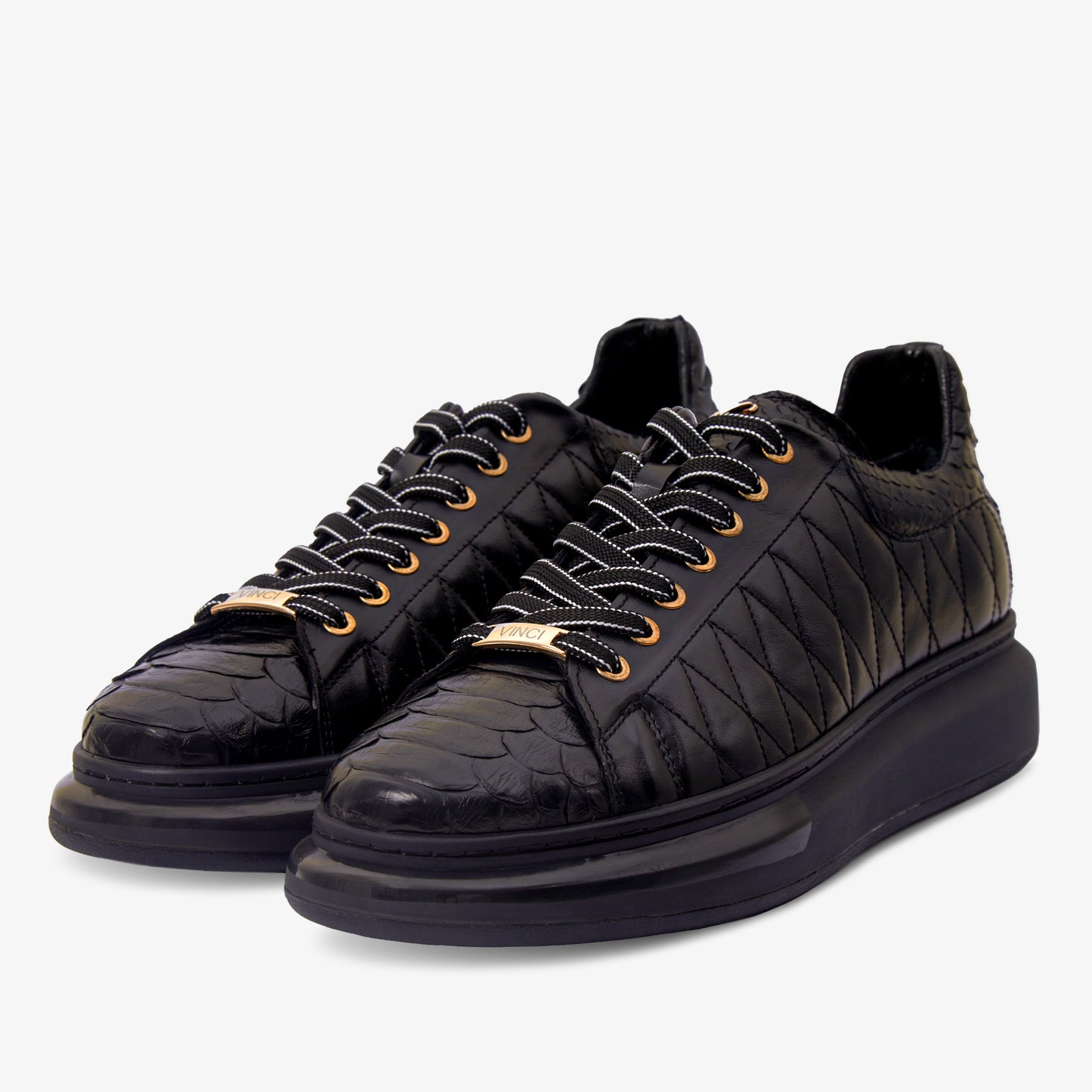 The Adler Black Snk Leather Men Sneaker Limited Edition