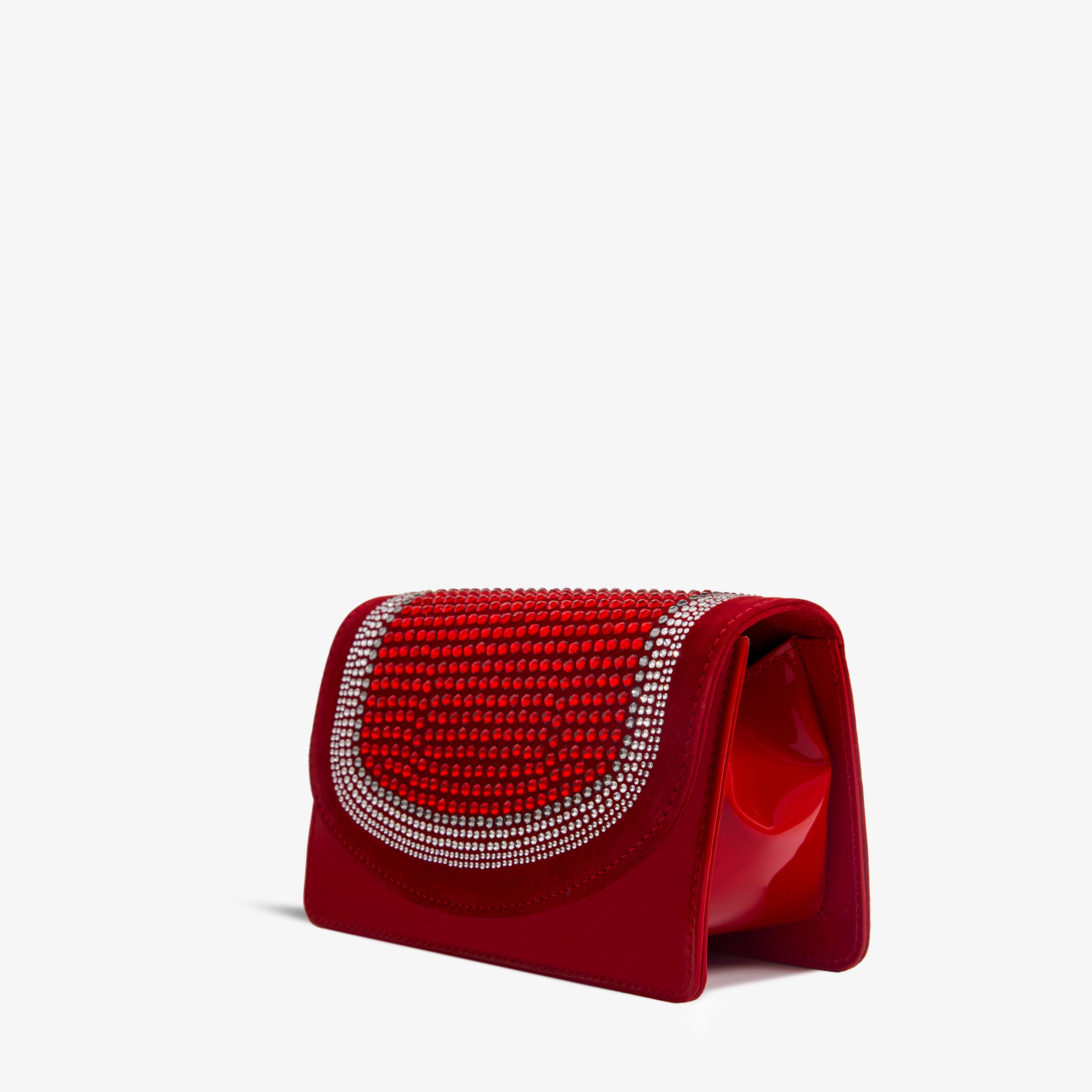 The Barneveld Red Glitter Leather Handbag