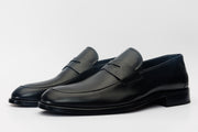 The Marinka Black Leather Shoe Penny Loafer