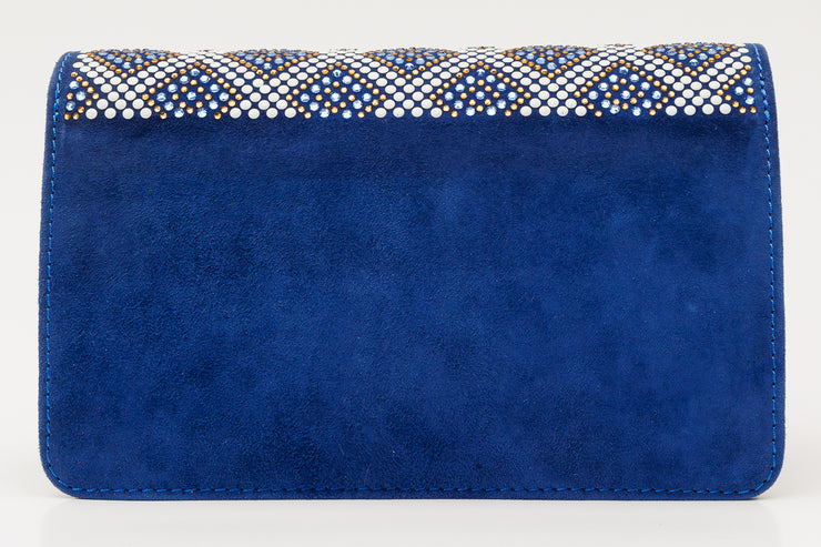 NAMPULA SAX BLUE  LEATHER HANDBAG