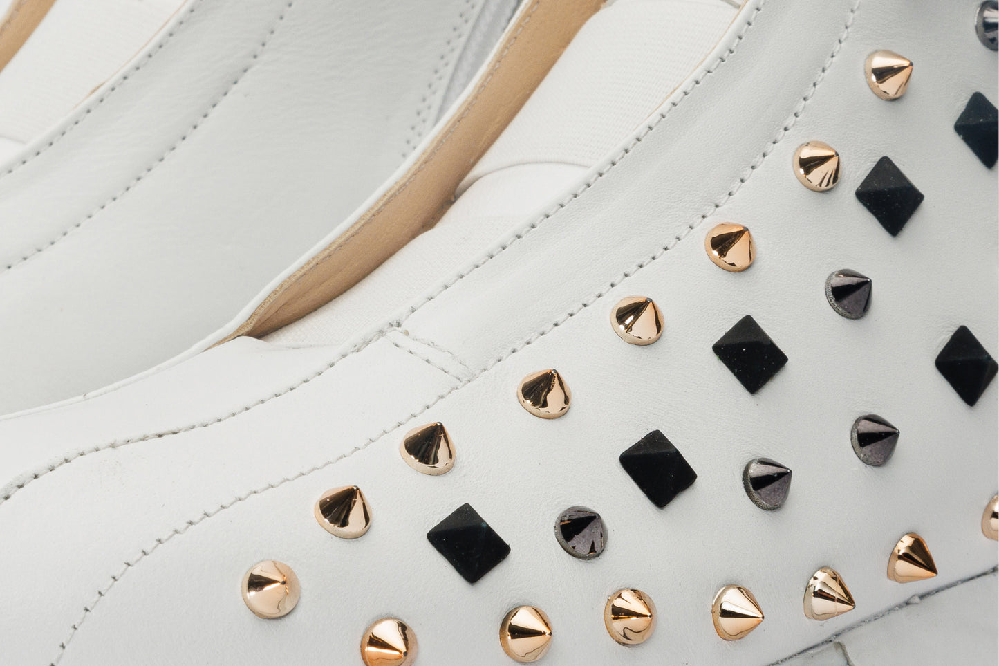 The Infanta High-Top White Spike Leather Women Sneaker Limited Edition