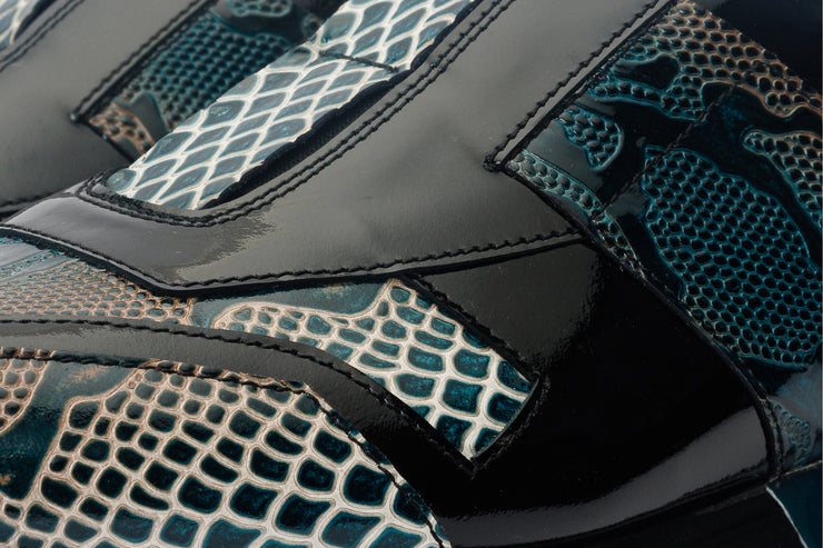 The Milano Snk Green Leather Sneaker
