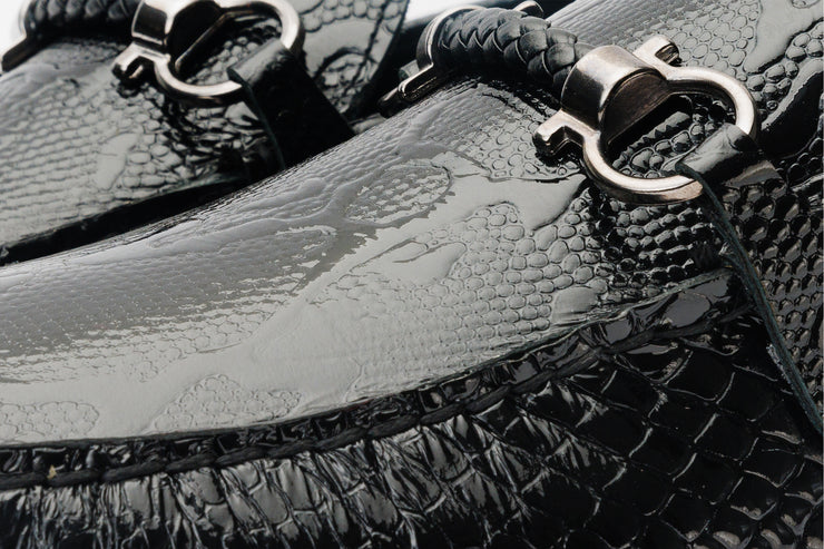 The Bologna Black Bit Loafer Shoe