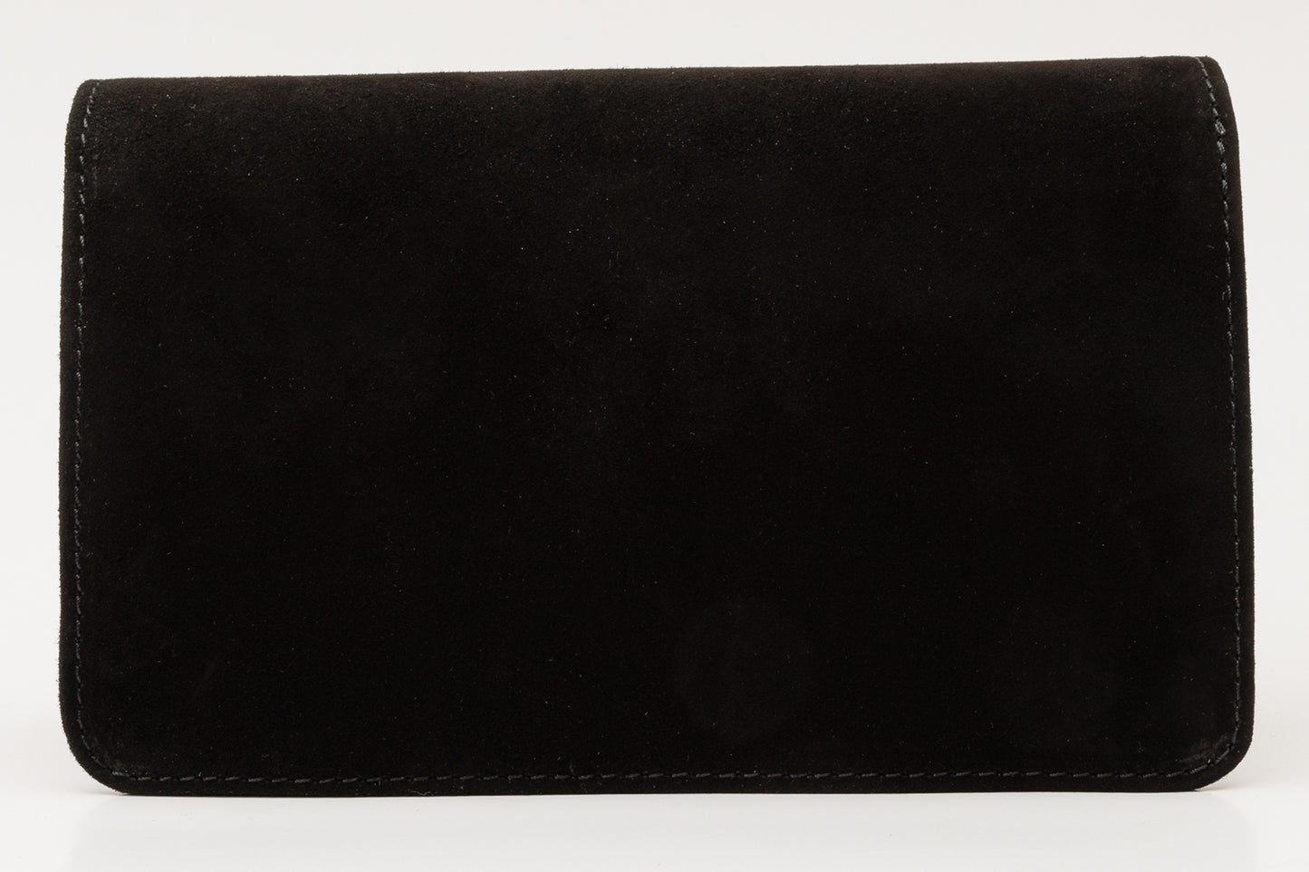 The California Black Suede Leather Handbag