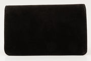 CALIFORNIA SUEDE  LEATHER  BLACK HANDBAG