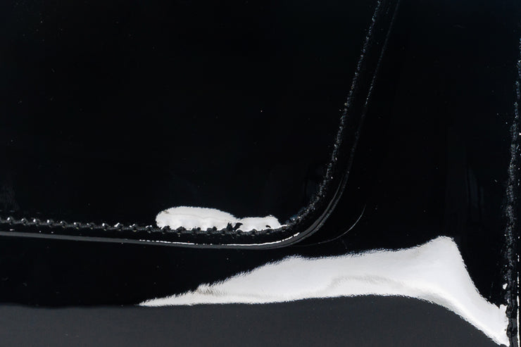 EGE BLACK PATENT  LEATHER  CLUTCH