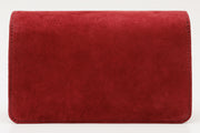 CALIFORNIA SUEDE BURGUNDY  LEATHER  HANDBAG