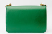 MANEADERO GREEN  LEATHER HANDBAG