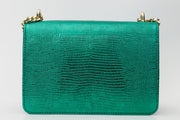 MAPLE GREEN  LEATHER  HANDBAG
