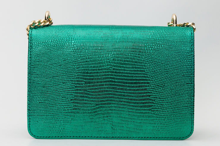 MAPLE GREEN  LEATHER  HANDBAG