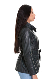 The Luque Women Leather Jacket