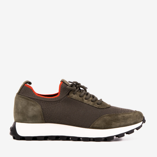 The Berlin Green Suede Leather Men Sneaker