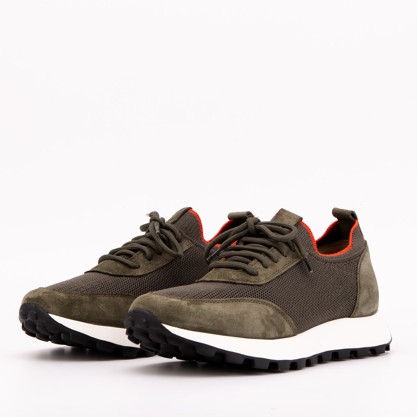 The Berlin Green Suede Leather Men Sneaker